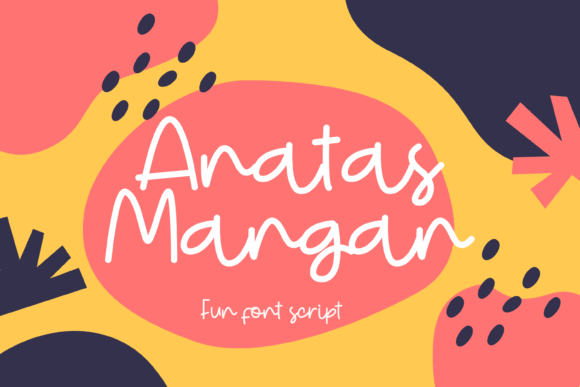 Anatas Mangan Font for Handmade Crafts and DIY Projects