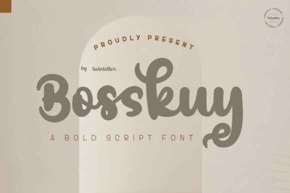 Bosskuy Font: Bold Handwritten Style for Editorial Layouts