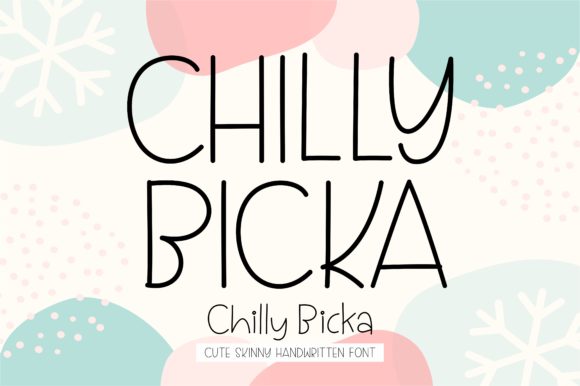 Chilly Bicka Font Review for Cute Brand Identity Design