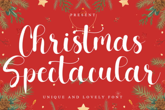 Christmas Spectacular Font for Web Design and Digital Branding