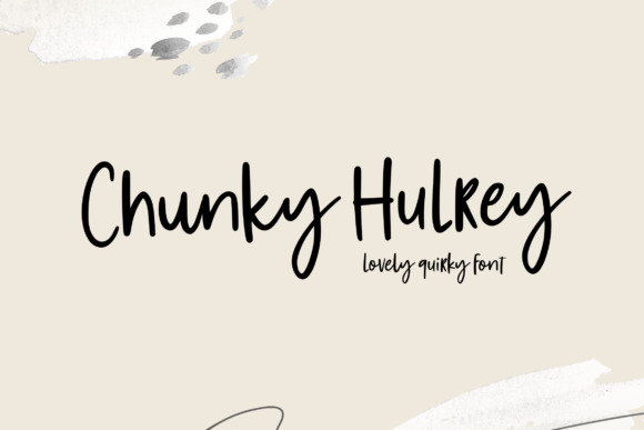 Chunky Hulrey: A Laid-Back Handwritten Font for Creative Branding