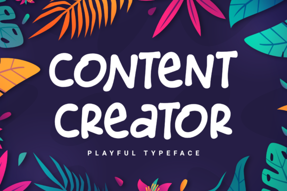 Content Creator: A Relaxed Handwritten Font for Crafters and Makers