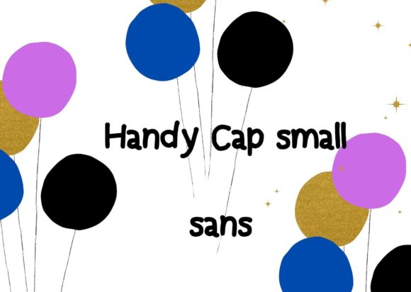 Handy Caps Small Sans Font for Handmade Labels