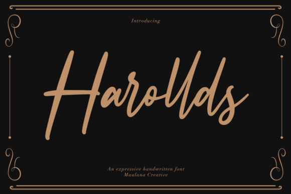 Harollds Font: Elegant Script for Design Projects