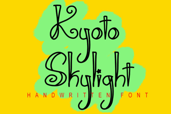 Kyoto Skylight: A Chic Handwritten Font for Elegant Designs