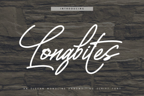 Longbites: A Vintage Handwritten Font for Elegant Craft and Product Design