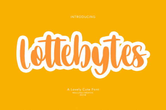 Lottebytes Font: Joyful Handwritten Style for Makers