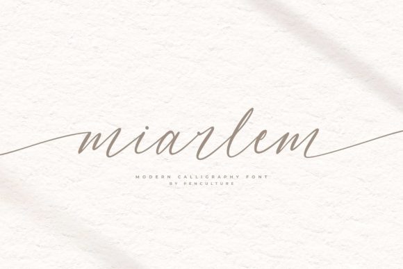 Miarlem: A Stylish Handwritten Font for Modern Editorial Design