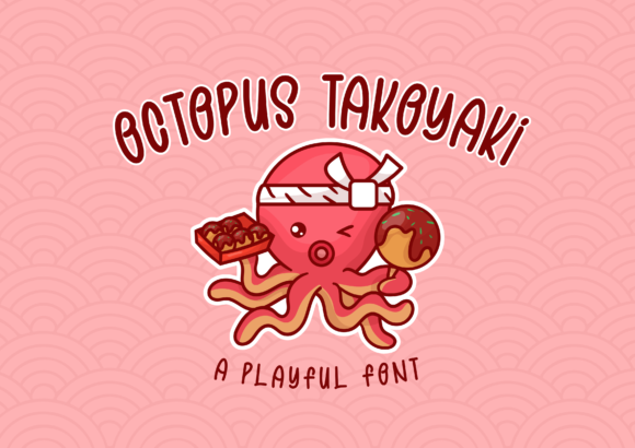 Octopus Takoyaki: A Playful Handwritten Font for Digital Branding and Web Design