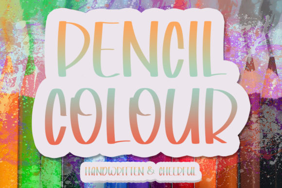 Pencil Colour: A Chic Handwritten Font for Modern Branding