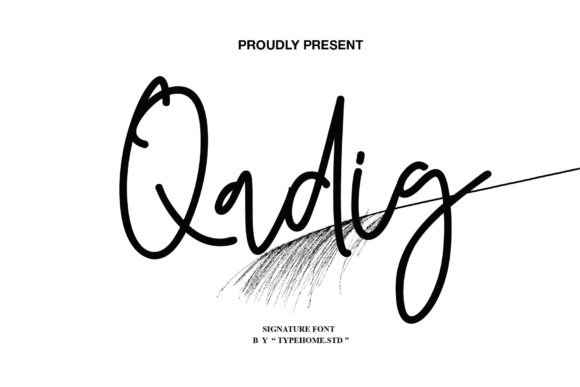 Qadig Font: Delicate Script for Editorial Design