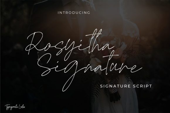 Rosyitha Signature Font for Elegant Web Design