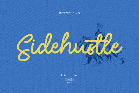 Sidehustle Font: Vintage Script for Small Business Branding