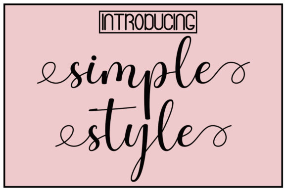 Simple Style: A Romantic Script Handwritten Font for Elegant Web Typography