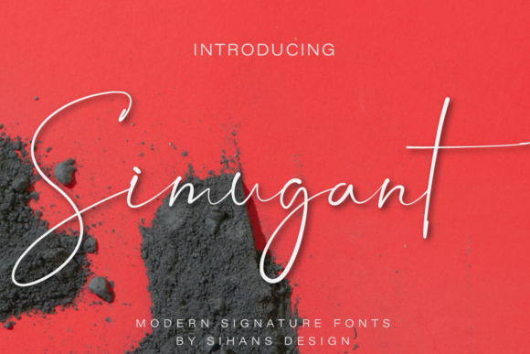 Simugant: A Luxurious Thin Script Font for Handmade Labels and Elegant Branding