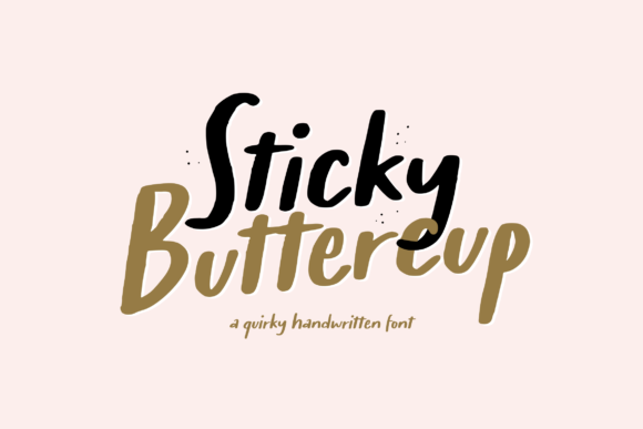 Sticky Buttercup: A Handwritten Font That Brings Personality to Every Maker’s Project