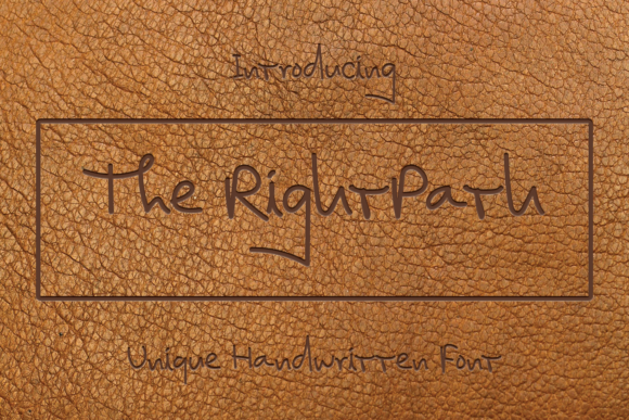 The RightPath Font: Authentic Handwritten Style for Small Business Branding